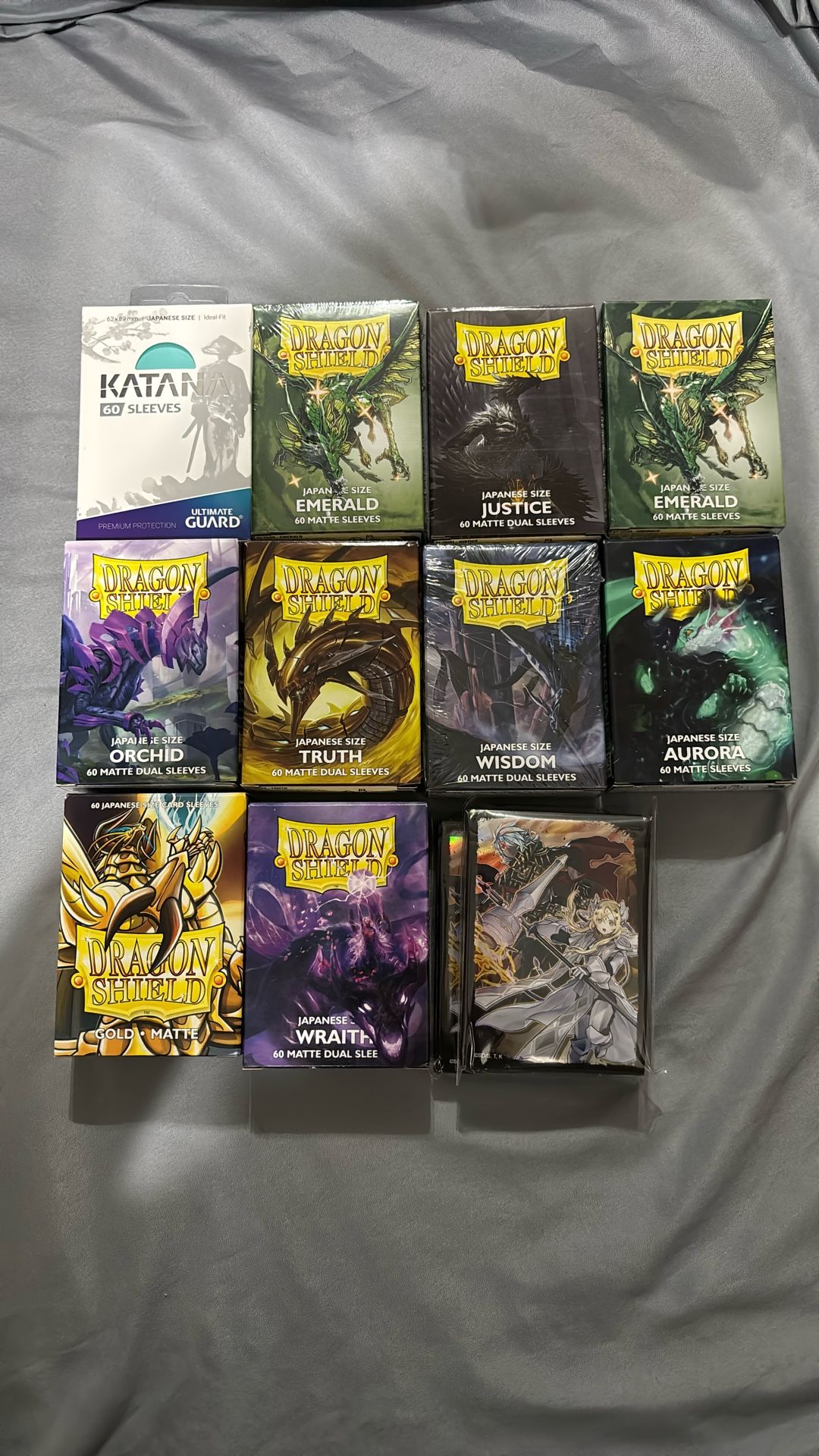 Dragon Shield Japanese Sized Card Sleeve Lot