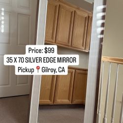 $99 | 📐 35 x 70 Full-Length Silver Edge Mirror