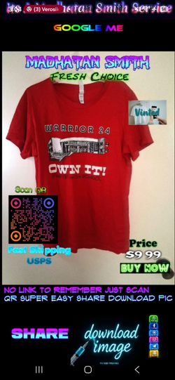 Warrior 24 Own It Red Graphic T-Shirt