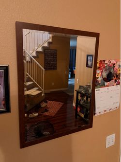 Wooden Frame Mirror