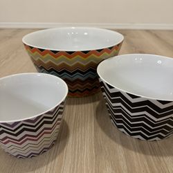 Missoni 3 Piece Chevron Stoneware