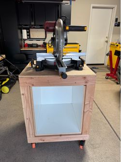 Chicago Electric 12" Sliding Compound Miter Saw with Laser And Cabinet