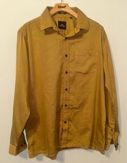 Park Avenue Mustard Yellow Button Down Shirt