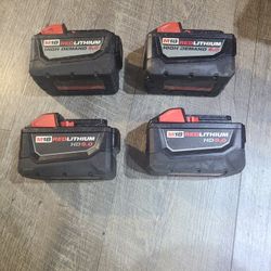 Milwaukee Battery 9.0 High Demand $89 E