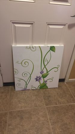 Floral Vine Canvas Wall Art