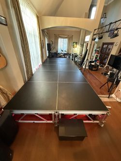 IntelliStage All-Terrain 4'x4' Outdoor Stage System, 24"-48" High, Industrial Finish x10