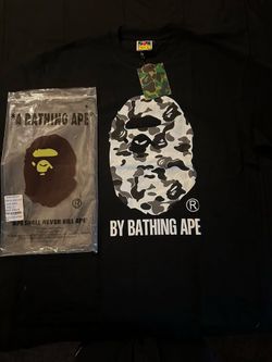 Bape Camo, Black, Size Large