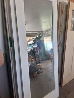 interior door with mirror