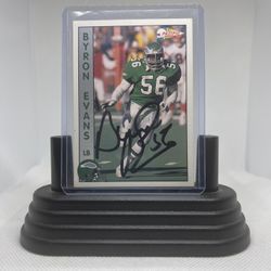 Byron Evans 1992 Pacific Autograph Card #564