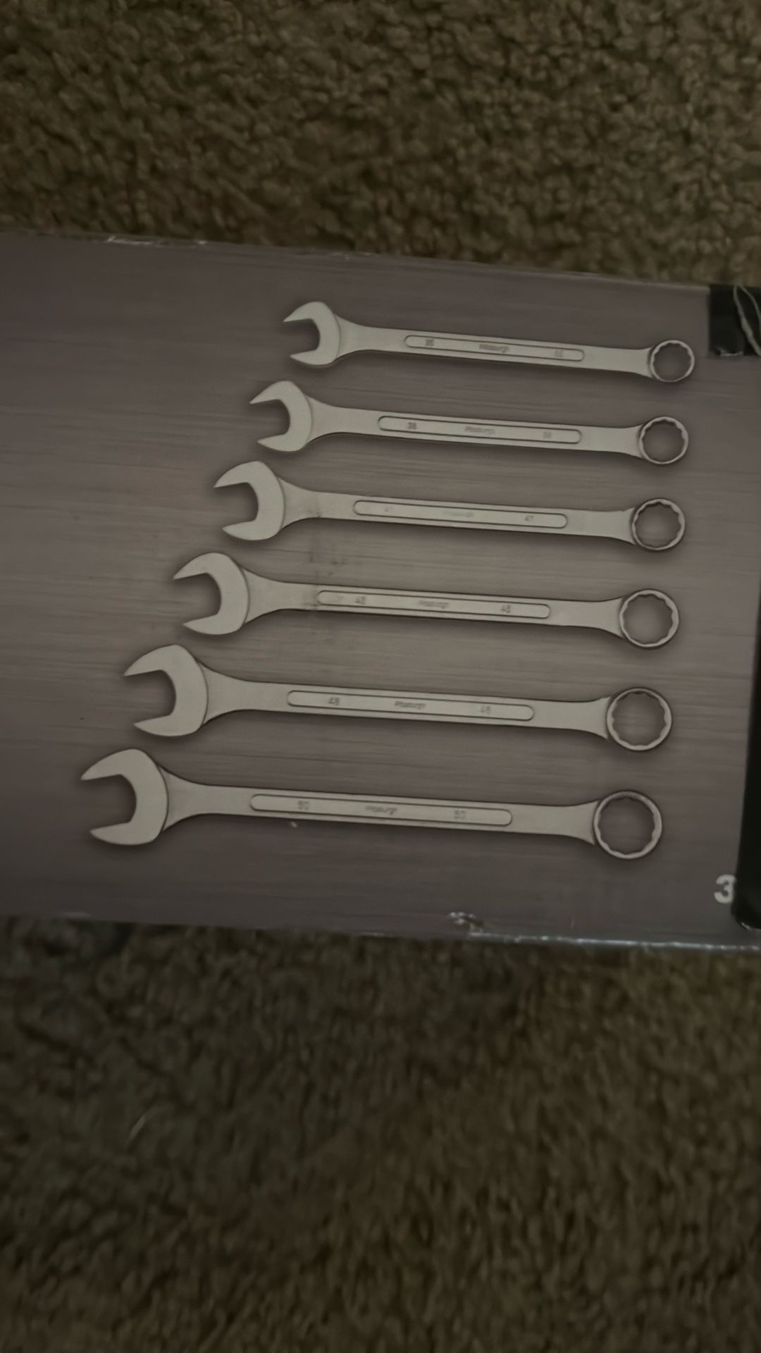 Jumbo Combo Wrench Set NEW IN BOX