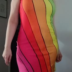 Reversible Rainbow Stripe Dress
