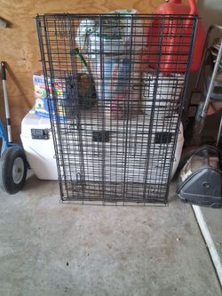 Large Black Wire Dog Crate