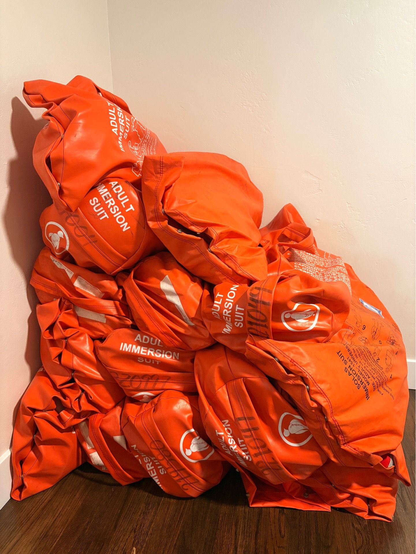 SOLAS Adult Universal Immersion Survival Suits - Never Used - Recertification Needed