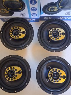 JENSEN 2 PAIRS 6.5 INCH 2 WAY 250 WATTS CAR SPEAKER