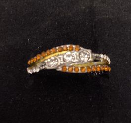 Two tone gold ring size 10. Says today, tomorrow and always