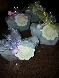 Baby shower natural soap gift favors