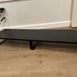 Black Long Monitor Stand