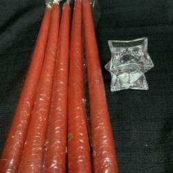 Porta Vela Y 5 Velas Están Nuevos