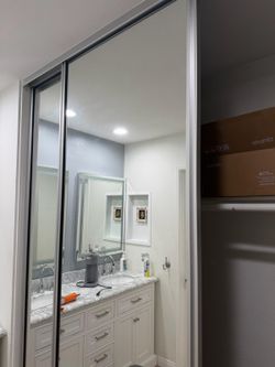 FREE Mirrored Closet Doors (You Remove & Take Away)