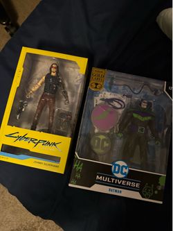 Batman and cyberpunk 2077 McFarland toys collectibles
