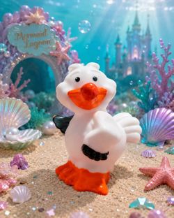 Little People Disney SCUTTLE SEAGULL PRINCESS ARIEL CASTLE