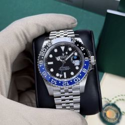(300$)Rolex GMT-Master II Batgirl 126710BLNR Black Blue Bezel Jubilee 40mm