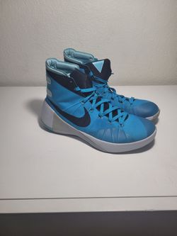 Nike Hyperdunk 2015 Premium Mid Top Basketball Sneaker Blue/Black