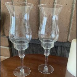 Princess House -2 Candle Holders Vintage 