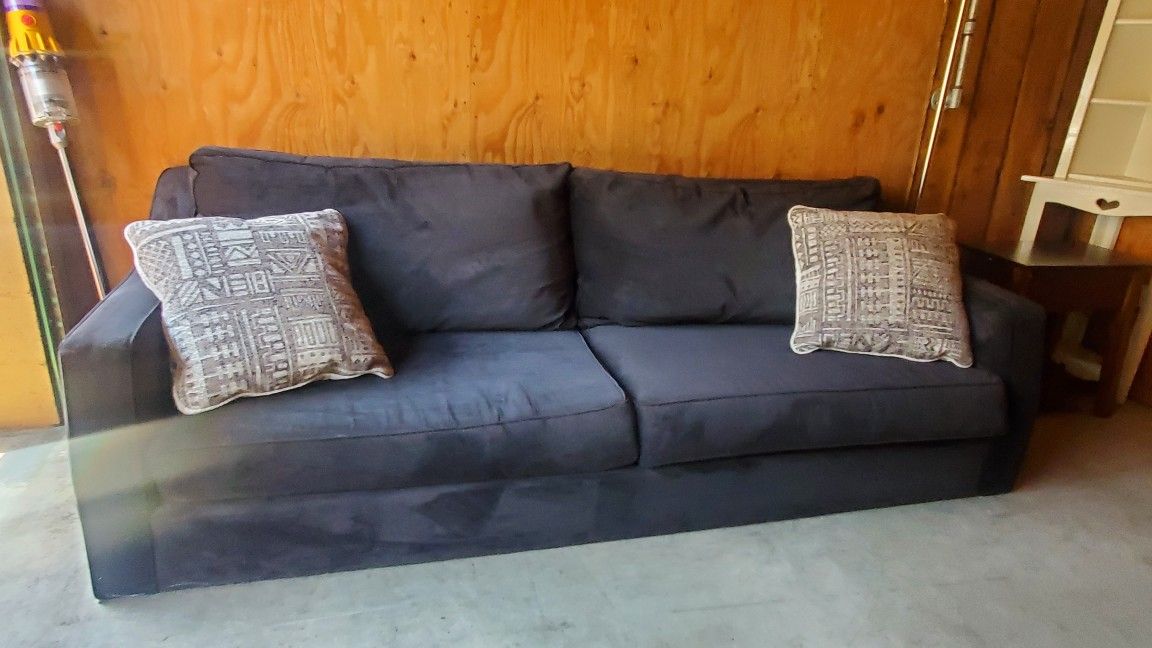 Black Microfiber Couch