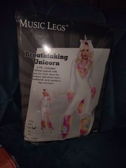 Music Legs Breathtaking Unicorn Costume Size SM