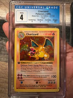 1st edition Charizard base set - CGC 4 blue label!
