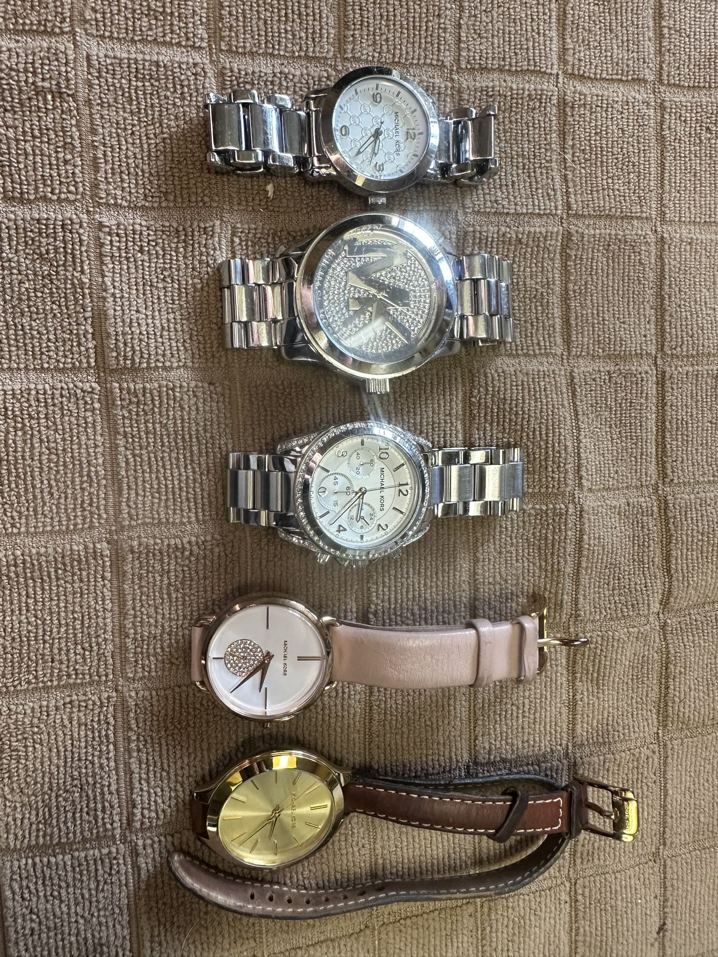 Used Bundle Of 5 Woman’s Michael Kors Watches
