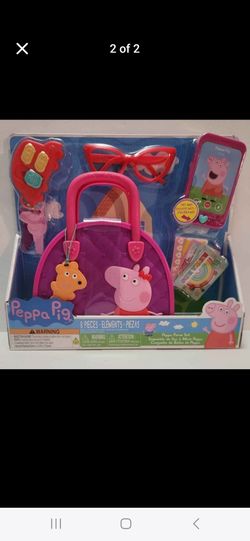 Peppa Pig Bag Set, 9-pieces, Dress up & Pretend Play, Toddler Toys for Ages 3 up