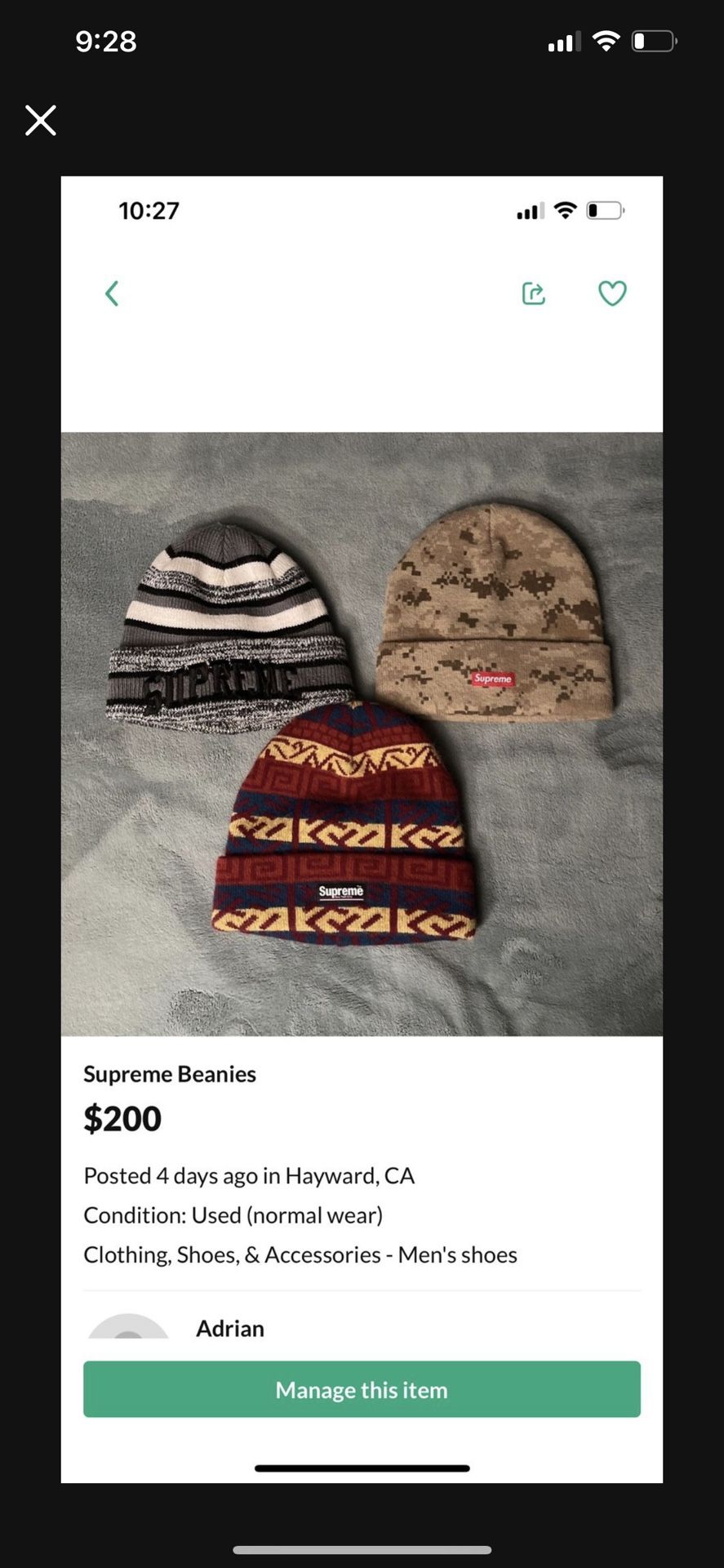 Supreme Beanies