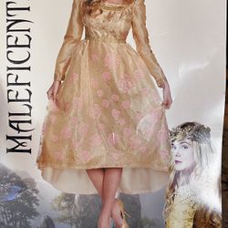 Disguise Aurora Coronation Gown Maleficent Halloween Adult Costume Size Small