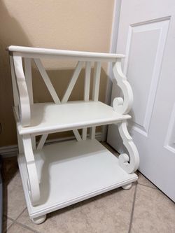 White shelf