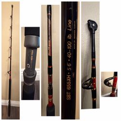 Vintage Fenwick Seahawk Offshore Trolling Rod (SBT 655XH) - $135