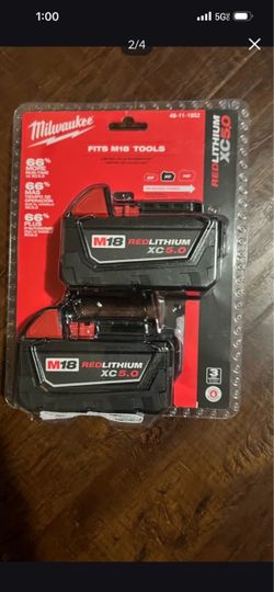 Milwaukee M18 RedLithium XC5.0 Battery 2-Pack