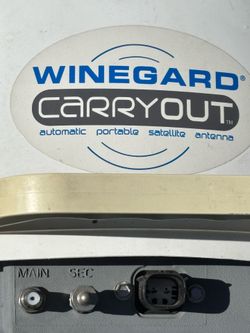 Wingard carry out satellite antenna