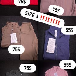 Lululemon Jackets & Leggings Size 4 New With Tags