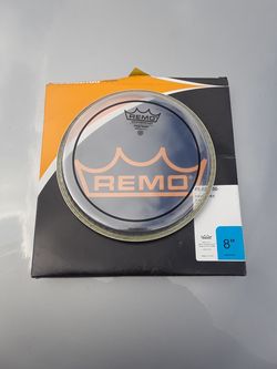 Remo 8" pinstripe drum head.