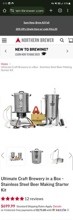 Complete Beer making equipment kit from Northern Brewer
