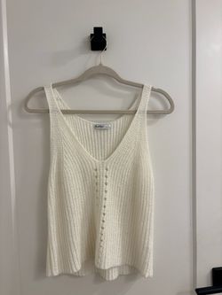 Cream Knit Tank Top