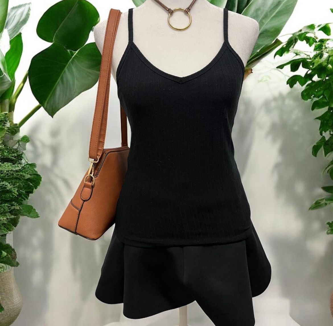 Size Small Faux Corset Tank Top