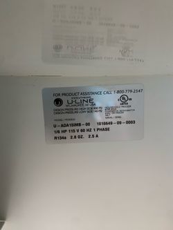 U line Ice maker