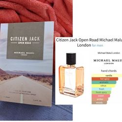 Michael Malul - "Citizen Jack Open Road" 100ml mens cologne parfum. Brand new, sealed ($80 cash)