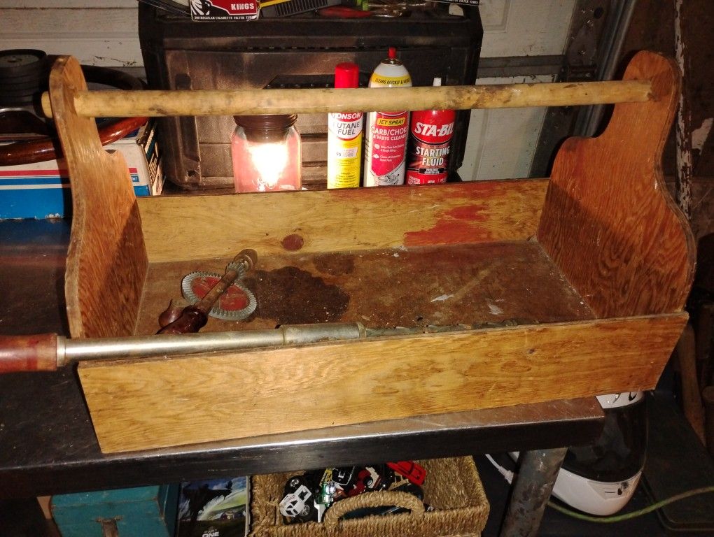 Antique Toolbox And Drills