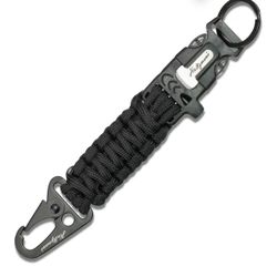 New Ultimate 5-in-1 Paracord Keychain with Carabiner for Camping,