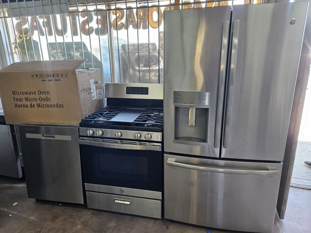 Gas Stove Stainless Bundle Appliances