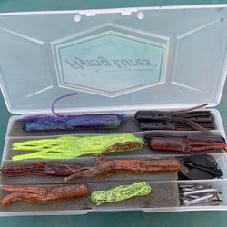 NOS Fishing Tackle Lot Box + Lures